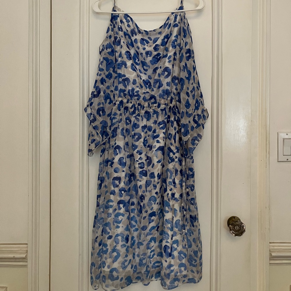 L.K Bennett Blue Floral Dress